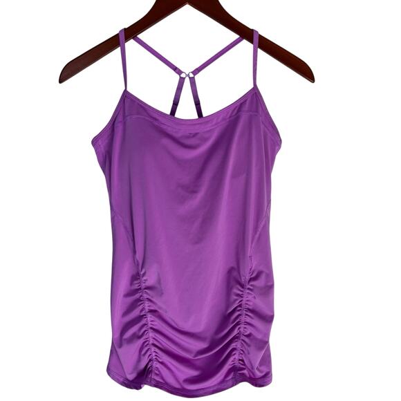 Zella Nordstrom Yoga Tank Top M Built-In Bra Activewear Workout Shirt Tank Top - Picture 1 of 7